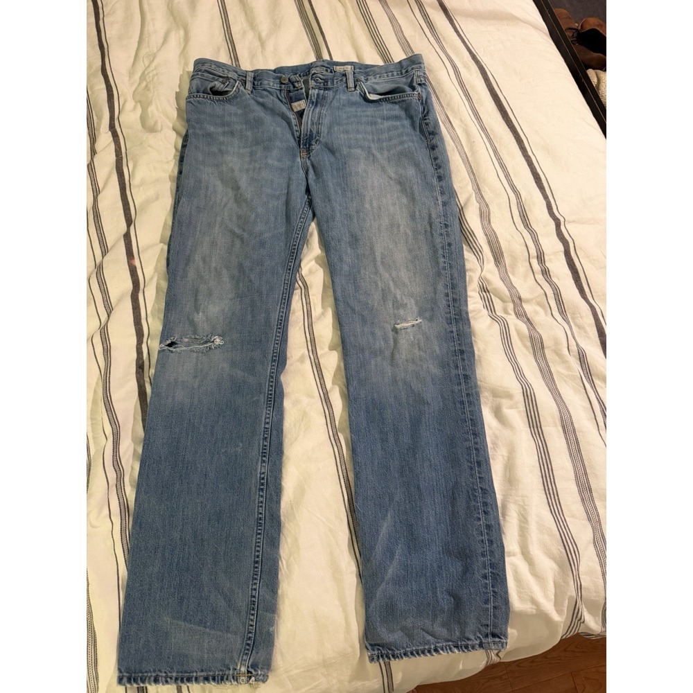 Mens POLO Ralph Lauren Vintage 15941 Denim Jeans 36x34 Distressed 90's Grunge